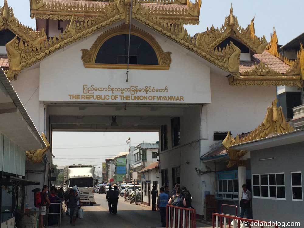 Travessia por terra Tailândia - Myanmar | land border from Thailand to Myanmar