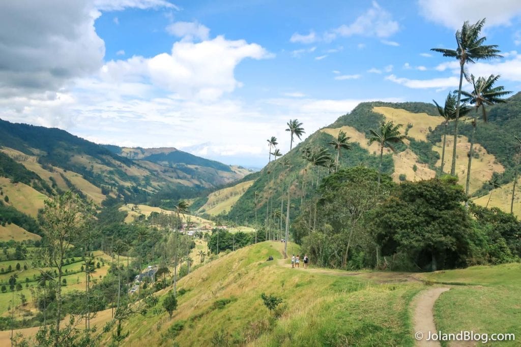 Paisagem no Valle de Cocora na Colômbia