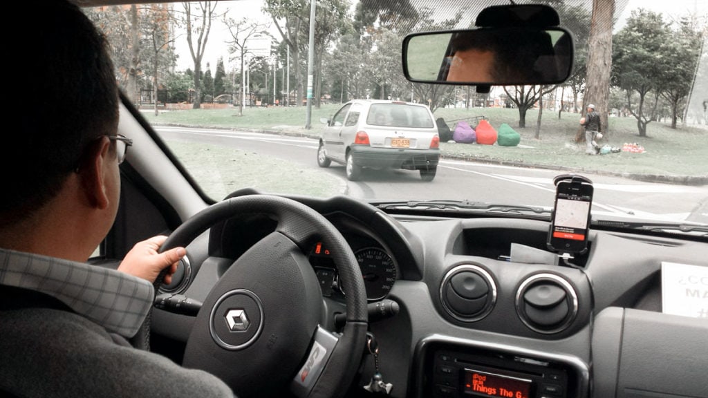 Uber em Bogotá - Viajar dentro da Colômbia