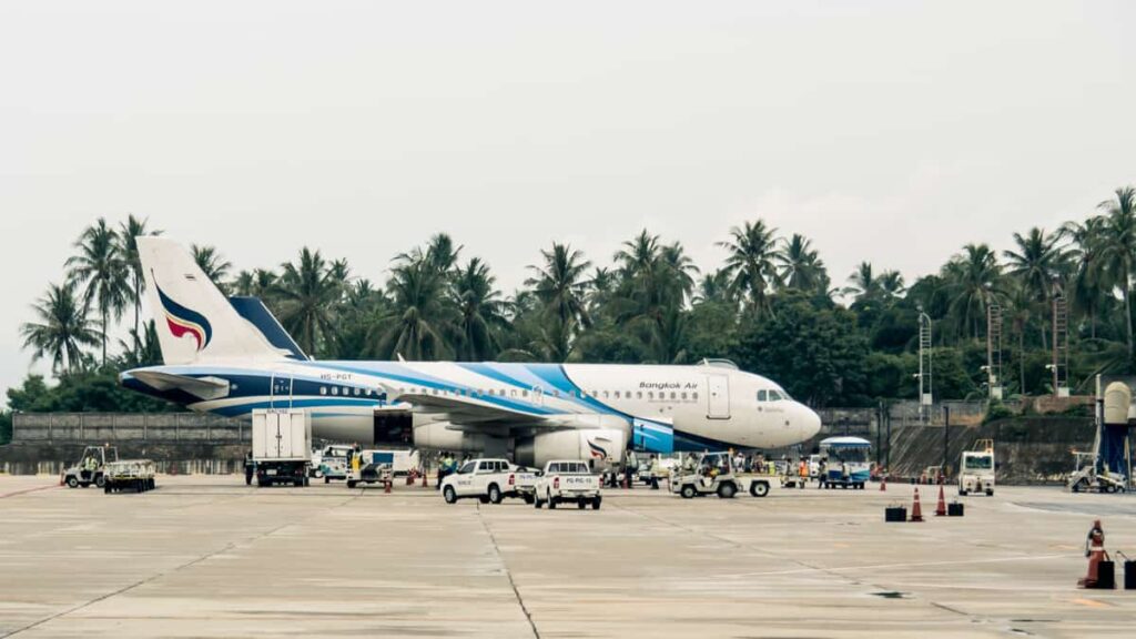 Avião em Bangkok, Tailândia