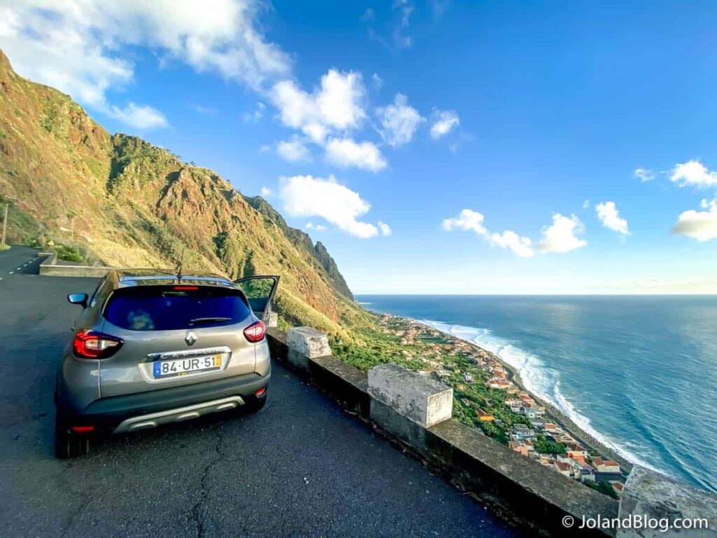 Carro alugado pela Driving Madeira, na Ilha da Madeira